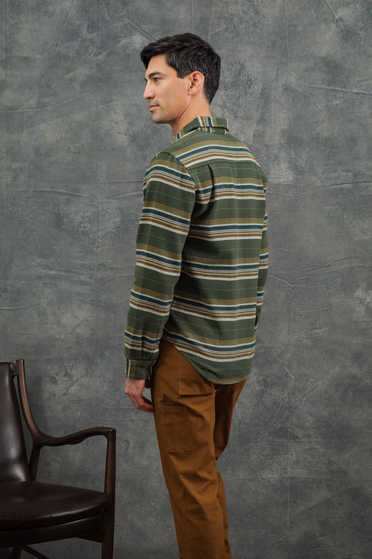 Cole Slim Shirt, Wreath Stripe