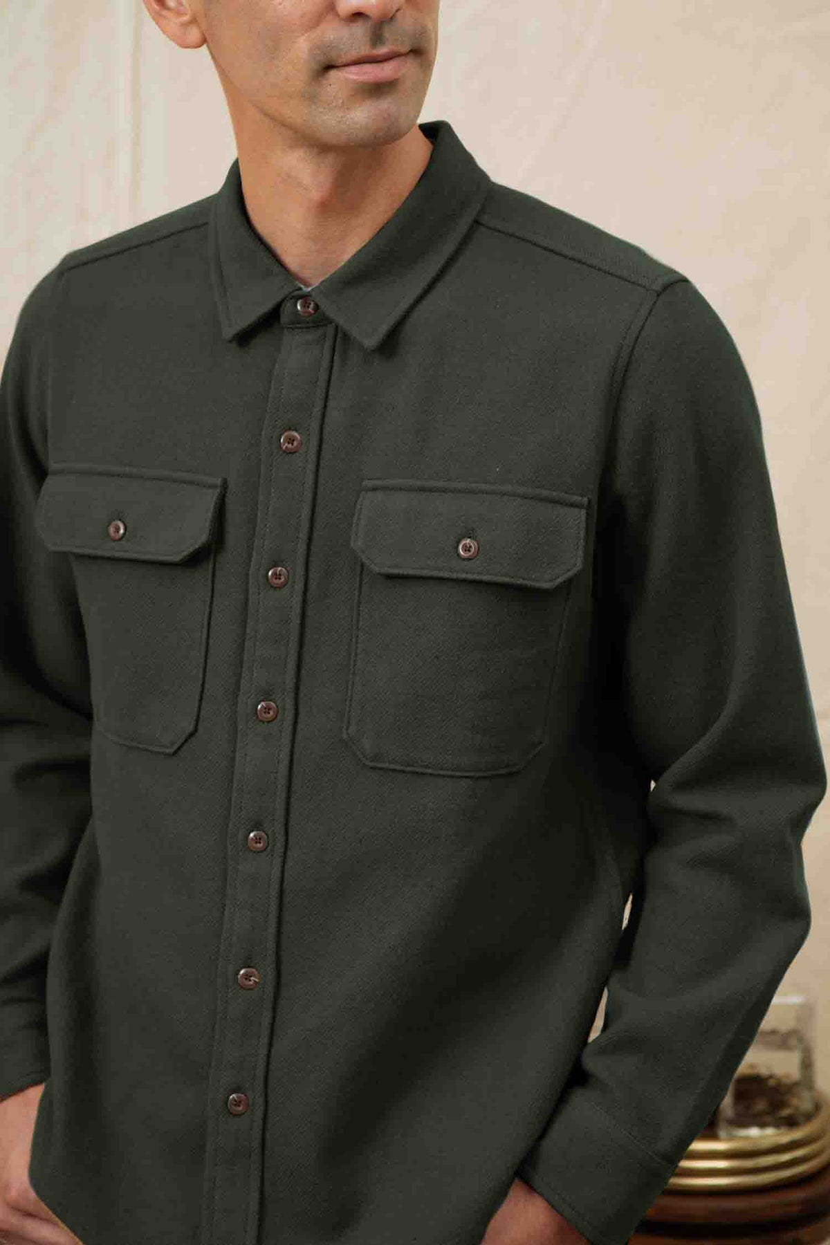 Pointer Overshirt, Dark Sage