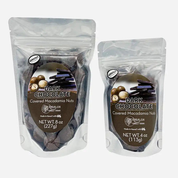 Dark Chocolate Covered Macadamia Nuts, 4oz