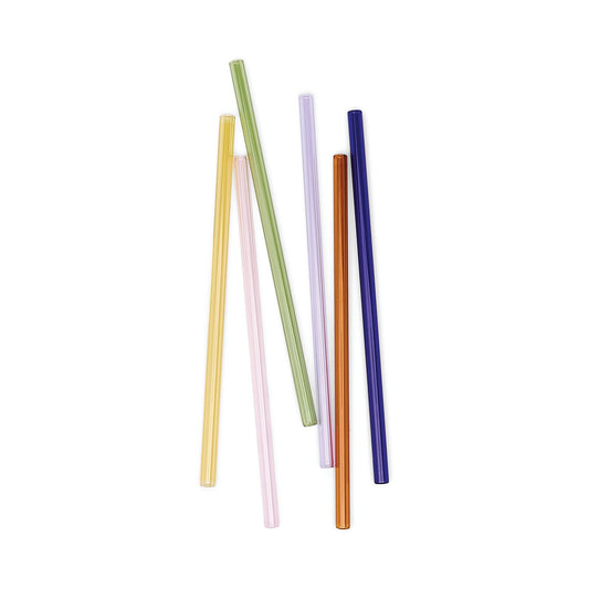 The Danny Glass Highball Straws, Set of 6