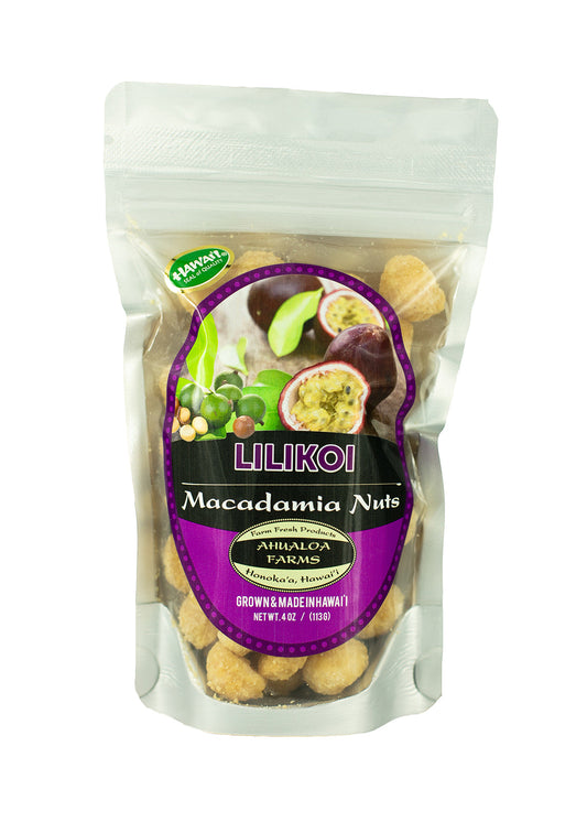 Lilikoi Macadamia Nuts, 4oz