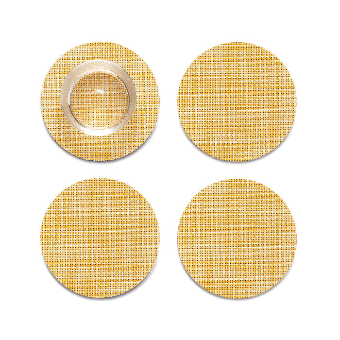 Mini Basketweave Coasters, set/4