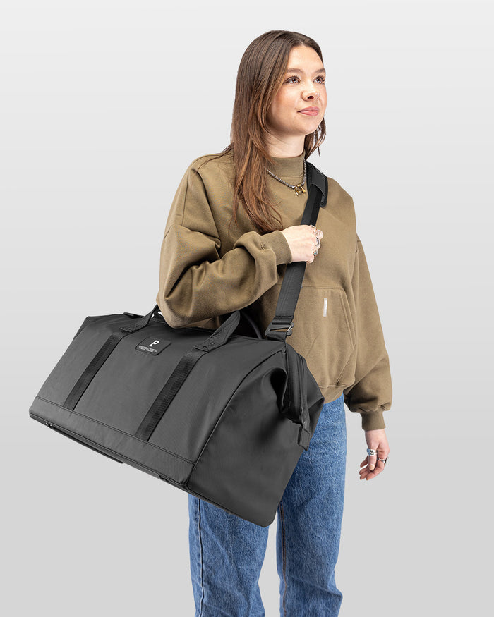 Cascade Duffle Bag - Black Leatherlite