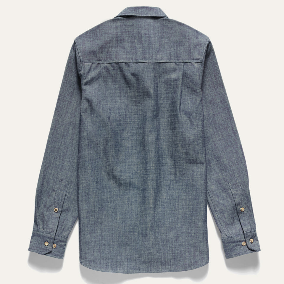 Mohican Crew Shirt, Dark Chambray