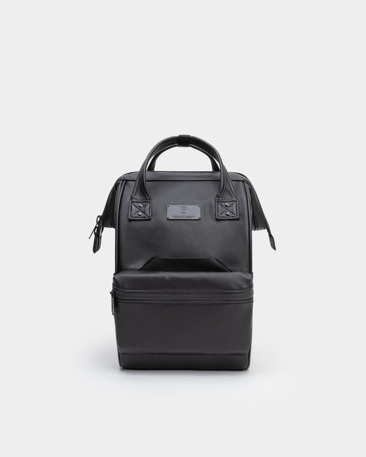 Cascade Backpack - Compact - Black Leatherlite