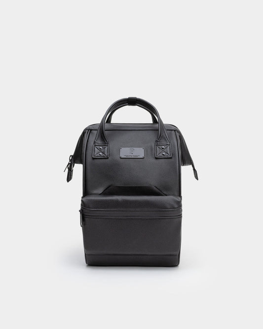 Cascade Backpack - Compact - Black Leatherlite