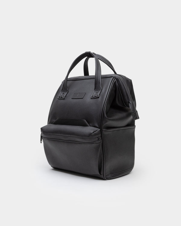 Cascade Backpack - Standard - Black Leatherlite