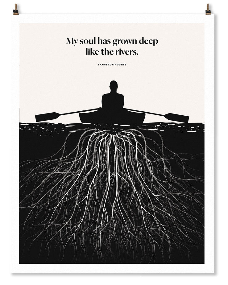 Langston Hughes Print 11 x 14