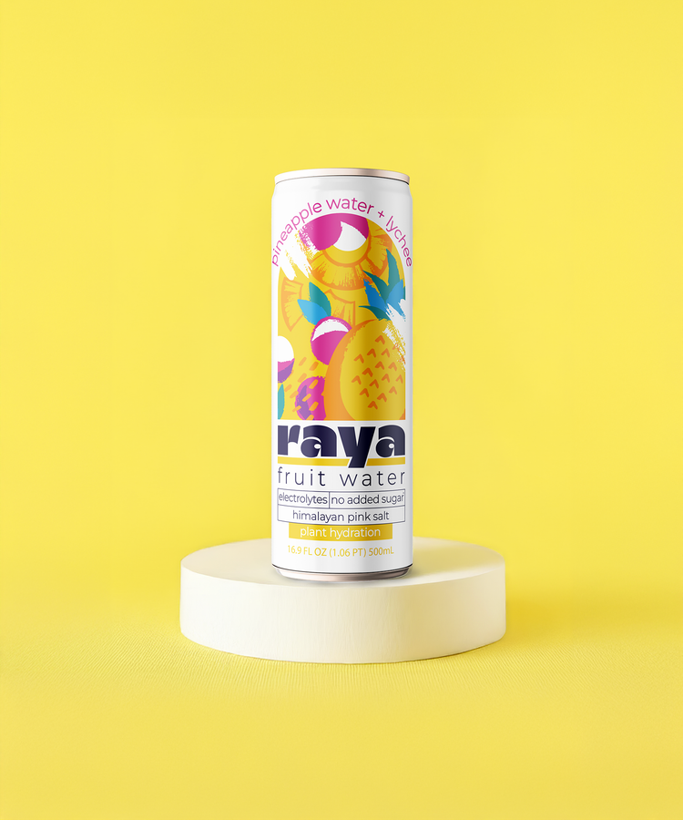 Raya Fruit Water, Pineapple + Lychee