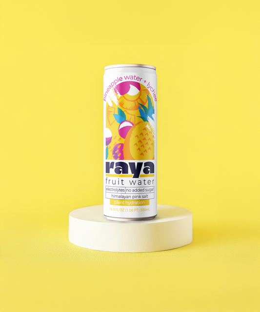 Raya Fruit Water, Pineapple + Lychee