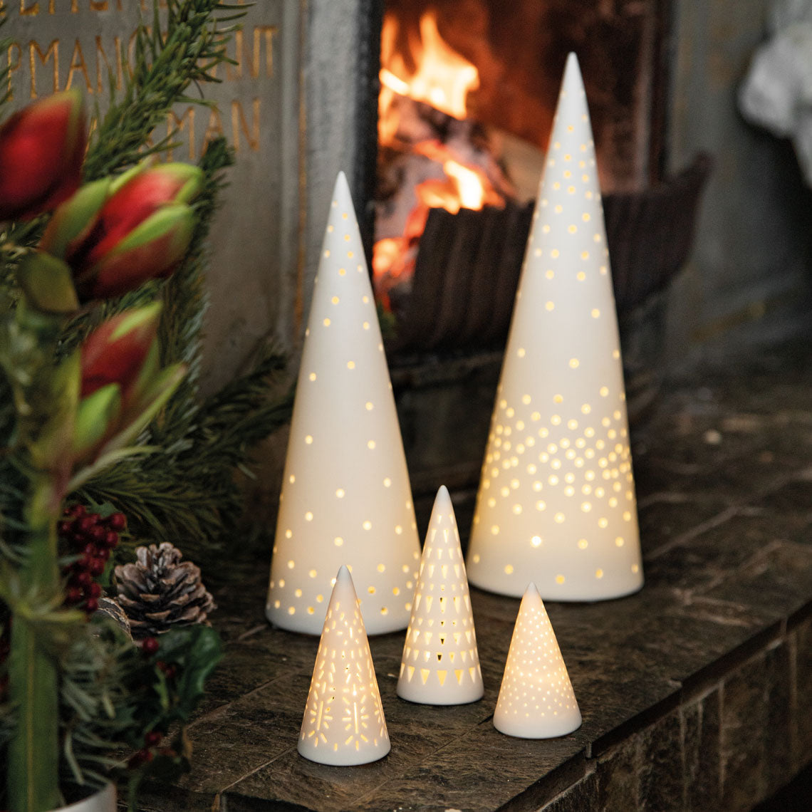 Porcelain LED Fir Trees