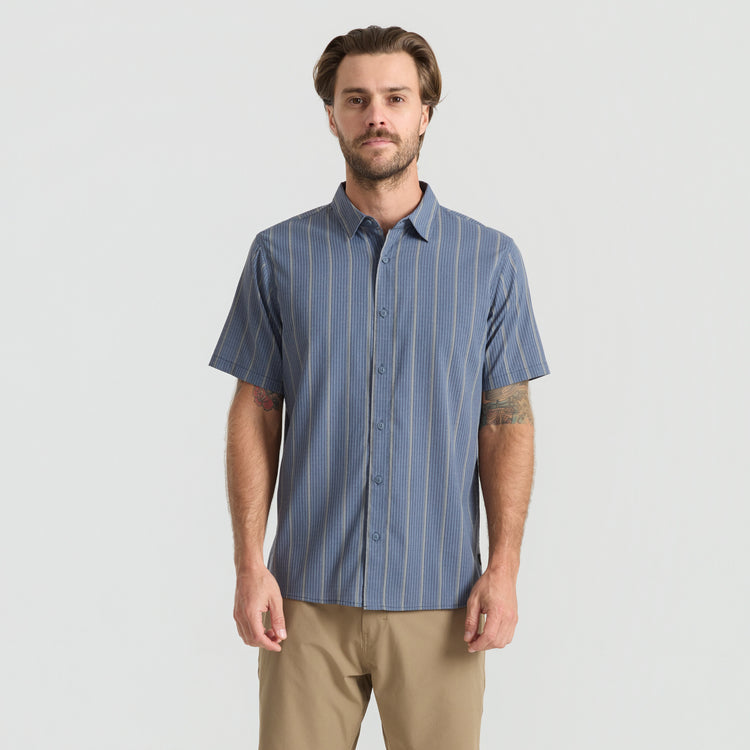 Bless Up Breathable Stretch Shirt - Neptune
