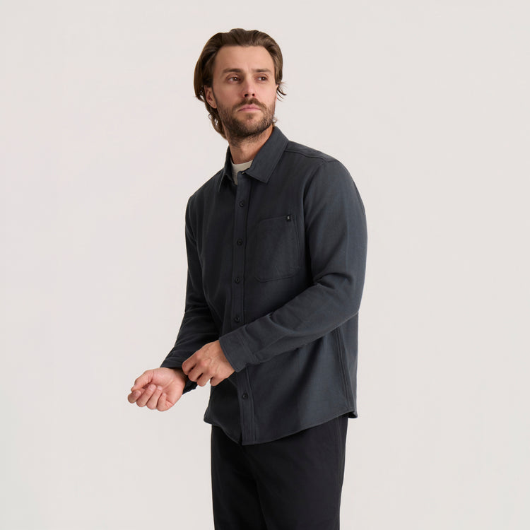 Crossroads Flannel Dark Charcoal