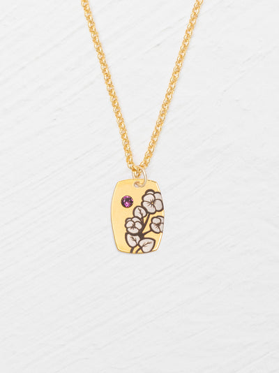 Flower Necklace, Violet February