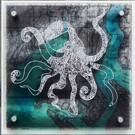 Tacoma Octopus, 12x12