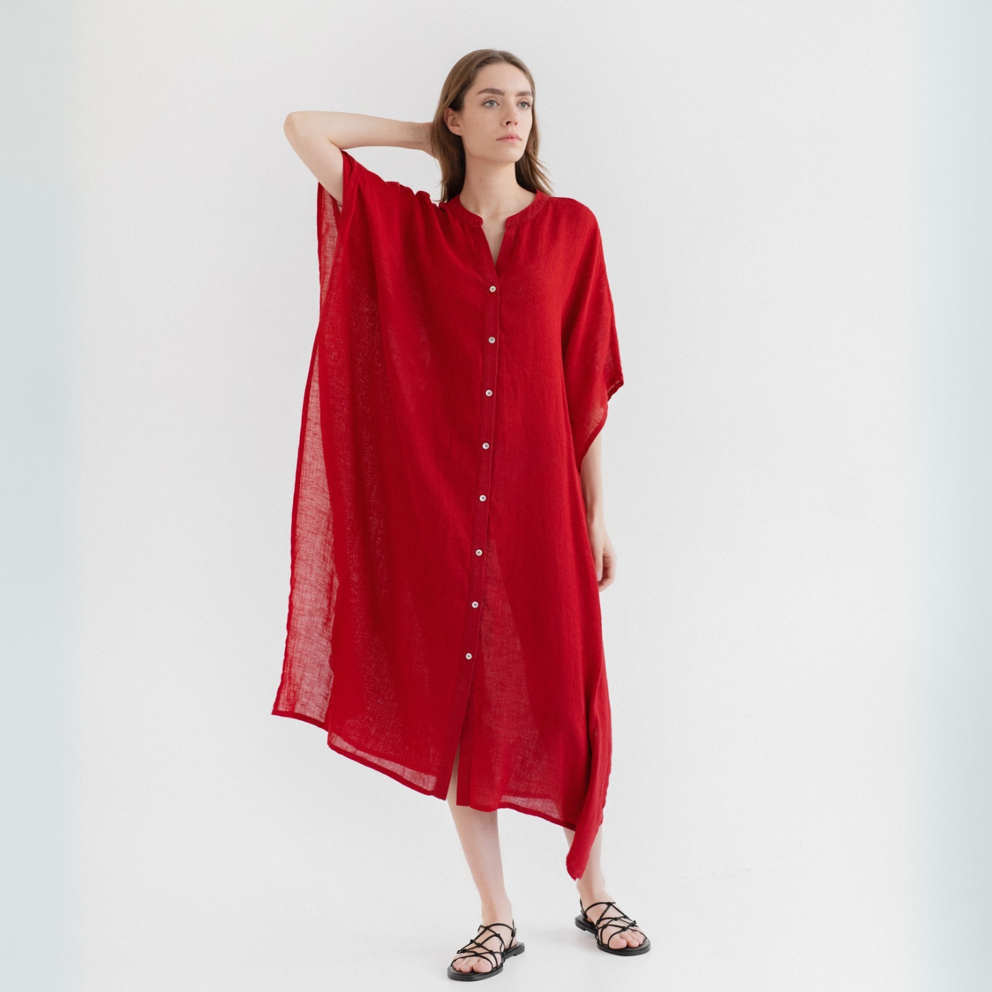 Lava Falls Linen Beach Dress