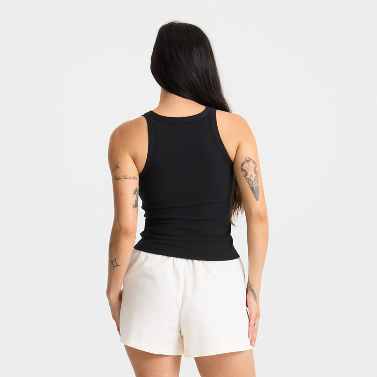 Wind Worn Tank, Black