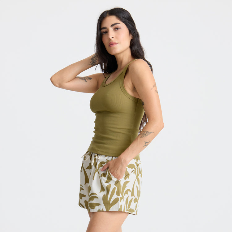Wind Worn Tank, Dusty Olive
