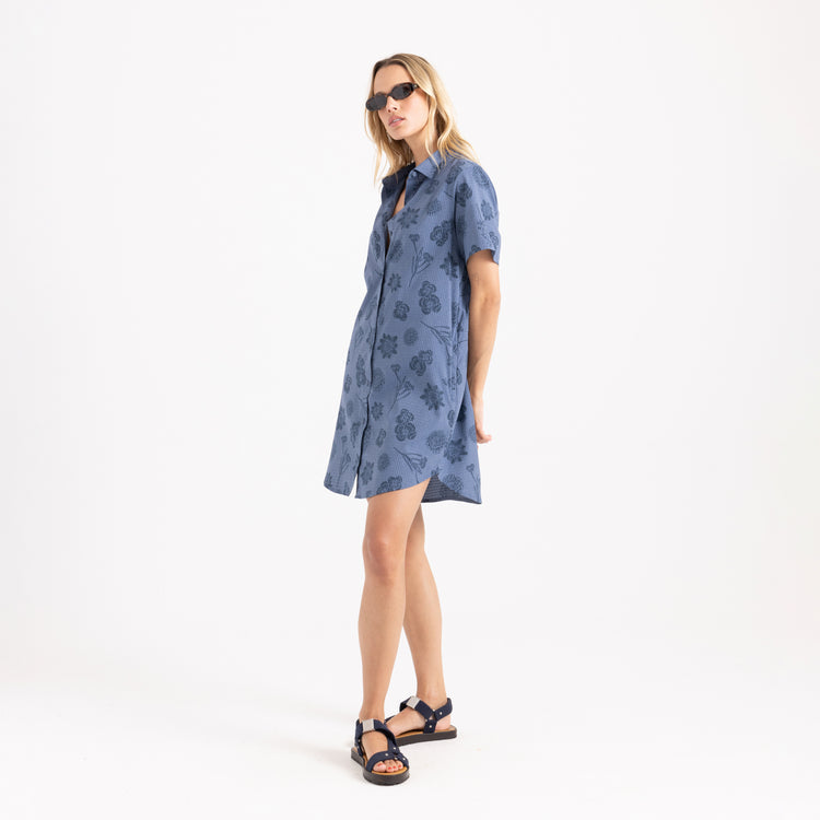 Bless Up Dress, Washed Indigo