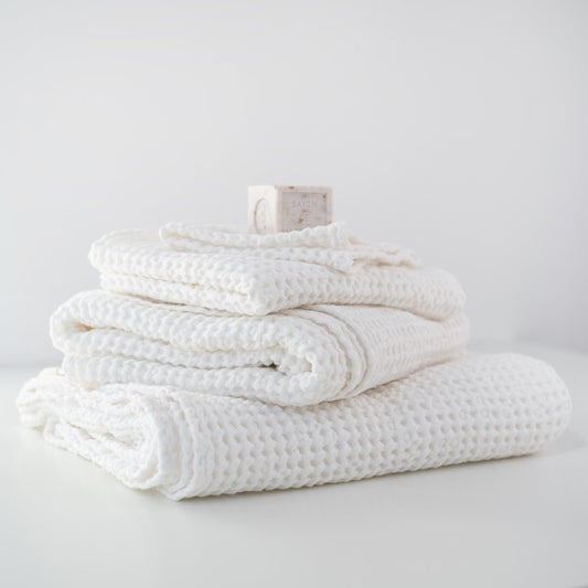 Linen&Cotton Honeycomb Waffle Towels set/3