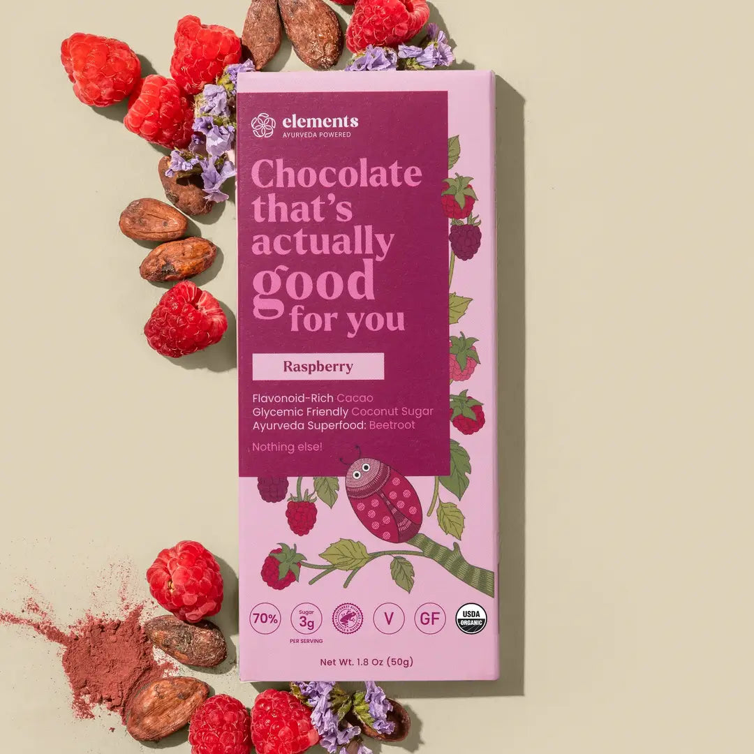 Elements Chocolate Bar, Raspberry
