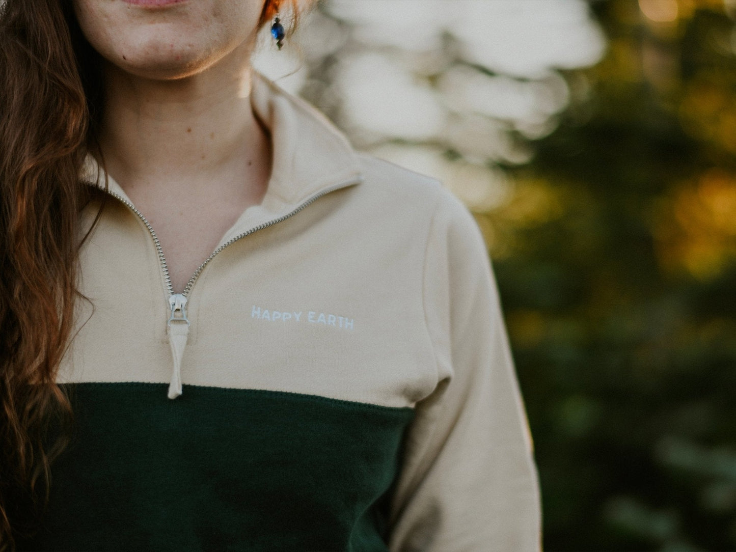 Mountain Sunset Organic Quarter-Zip