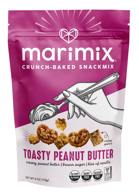Crunch-Baked Snackmix, Toasty Peanut Butter