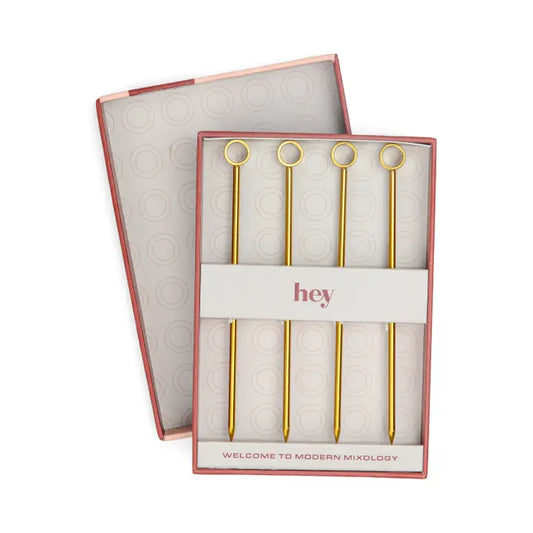 The Owen Gold Cocktail Picks, Set of 4