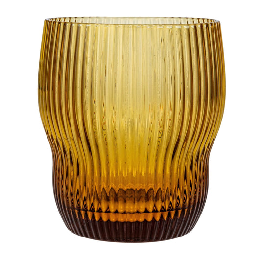 Textured Amber Glass