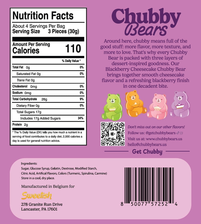 Blackberry Cheesecake Gummy Bears