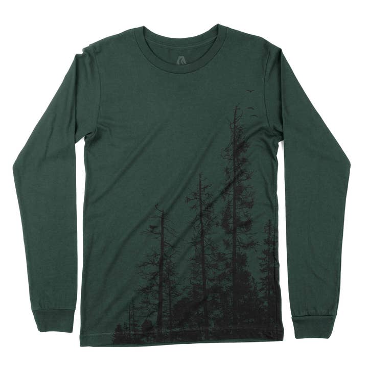 Pine Tree Forest Long Sleeve Shirt