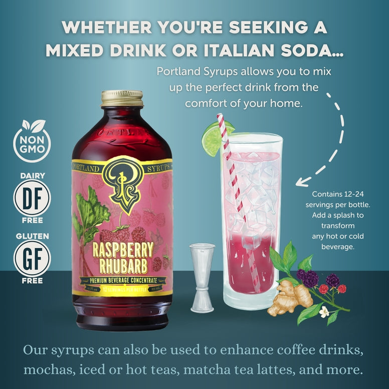 Raspberry Rhubarb mixer