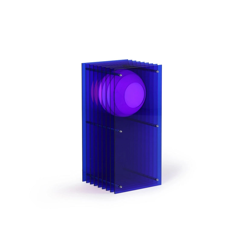 Lop Small Rectangle Lamp, Blue