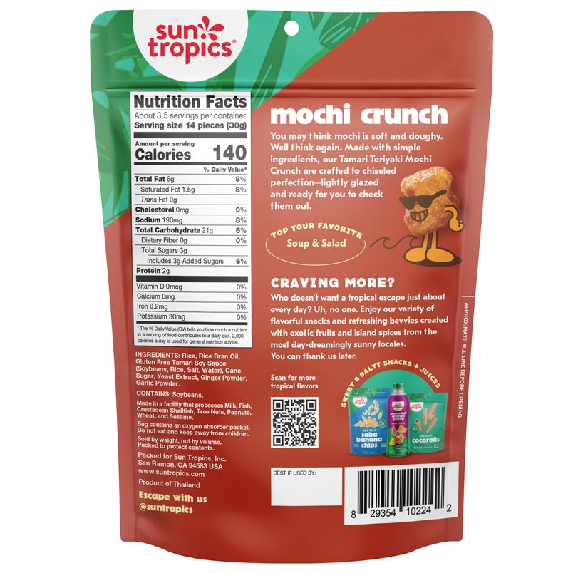 Mochi Crunch Snack Bites, Tamari Teriyaki