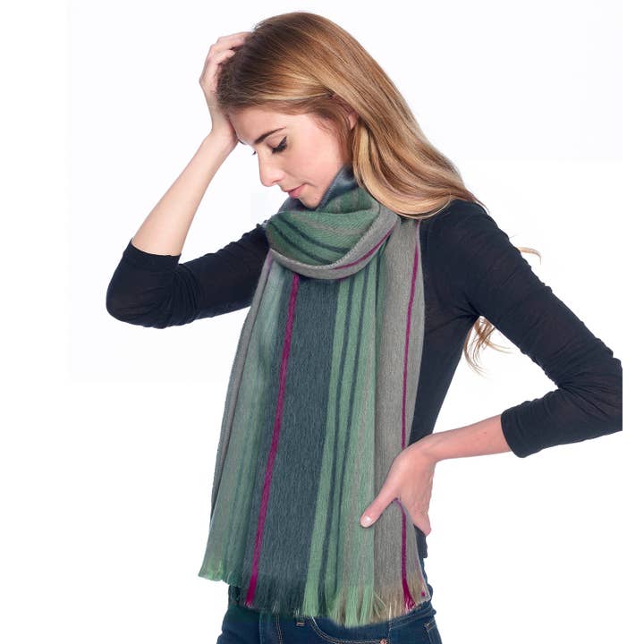 Alpaca Scarf, Wild Wasabi
