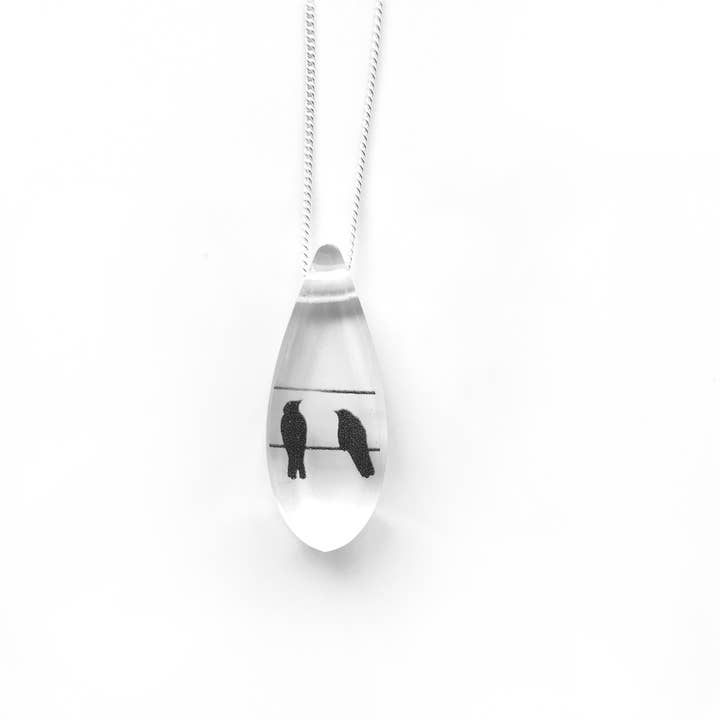 Drip Two Crow Necklace