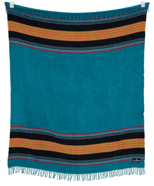 Yellowstone Teal Blanket