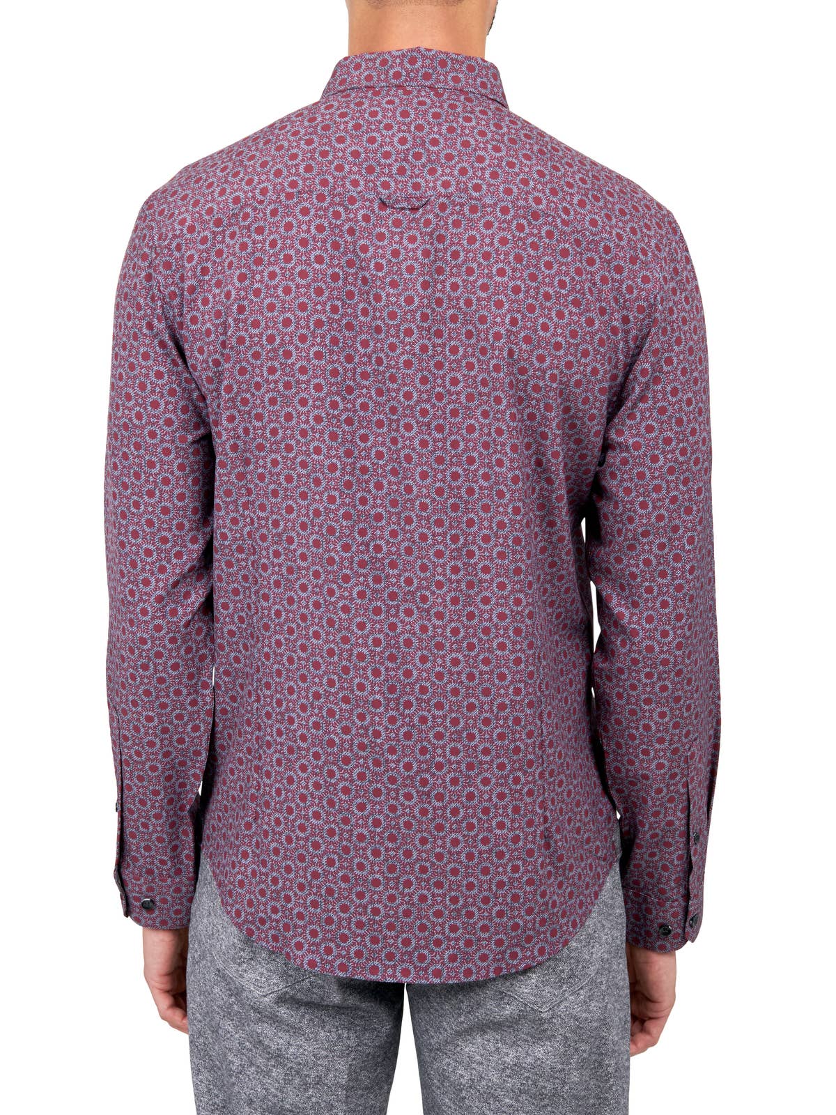 Heather Medallion Shirt in Plum