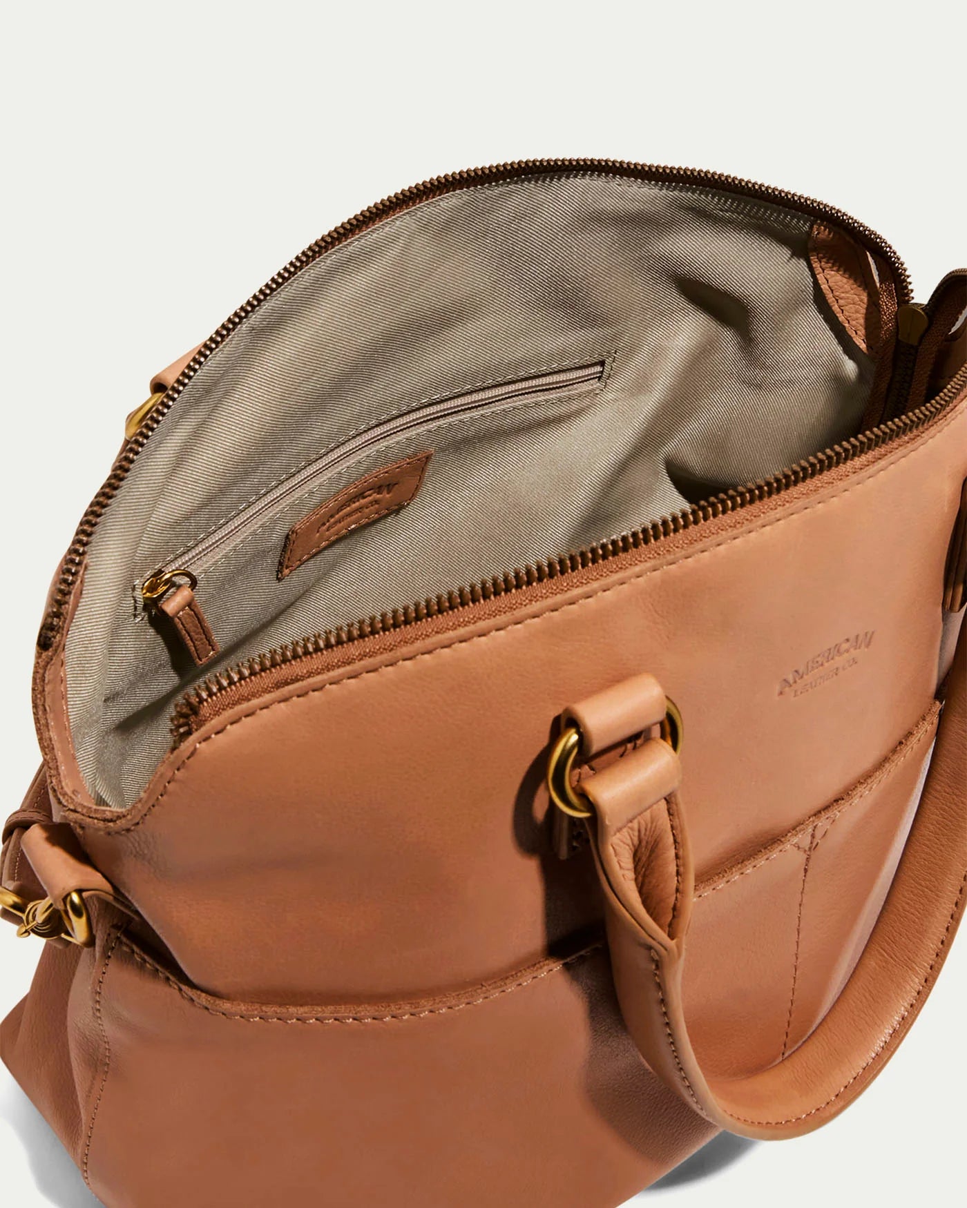 Carrie Dome Satchel, Saddle