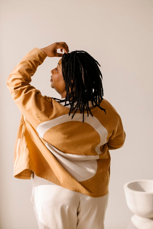 Uma Jacket - Brushed Twill, Camel/Bone