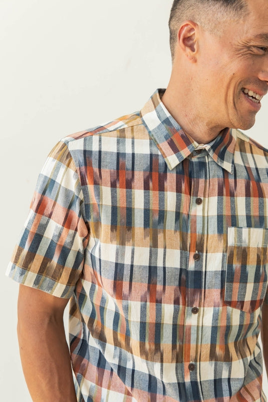 Harbor Slim Shirt / Aurora Space Dye Plaid
