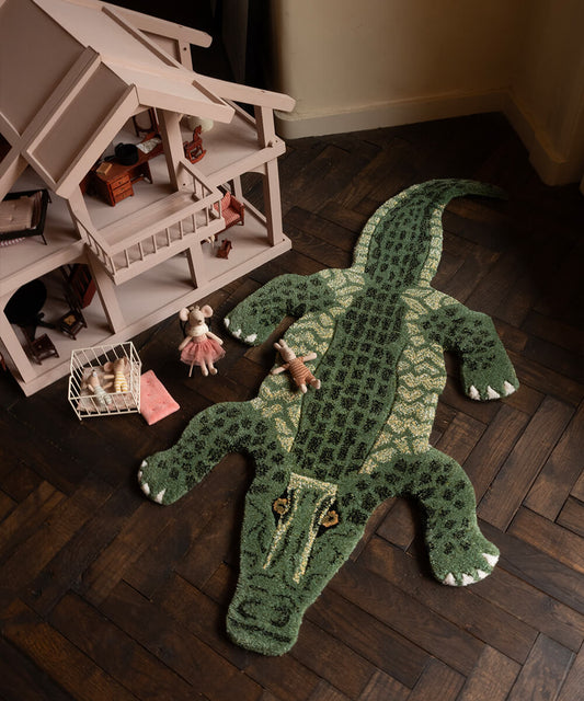 Coolio Crocodile Rug, Small