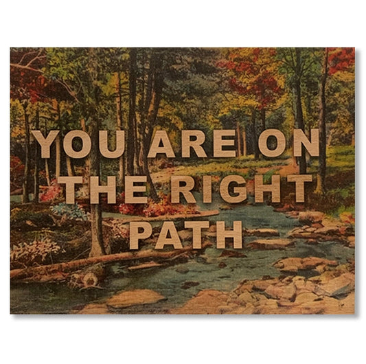Right Path Wood Card