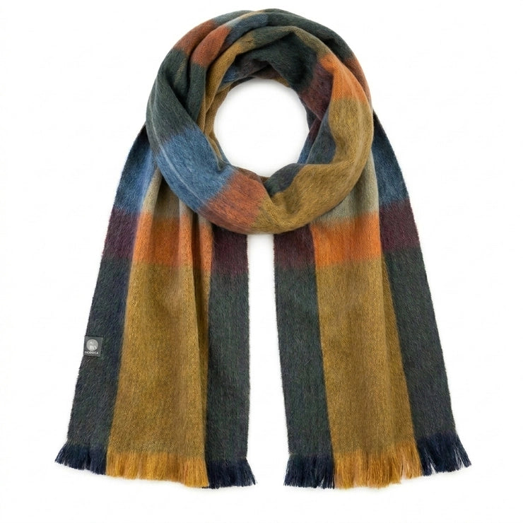 Alpaca Plaid Scarf, Iridescent