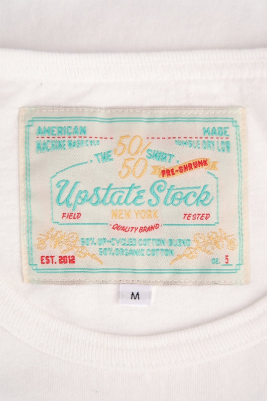 The 50/50 Upcycled Cotton Shirt - Classic Tee - White