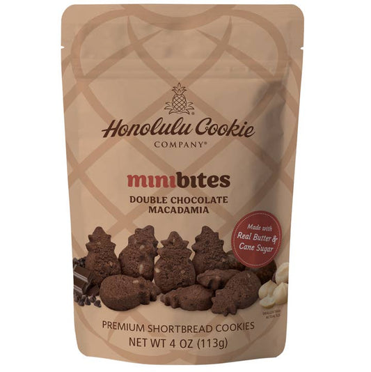 Double Chocolate Macadamia Shortbread Cookies