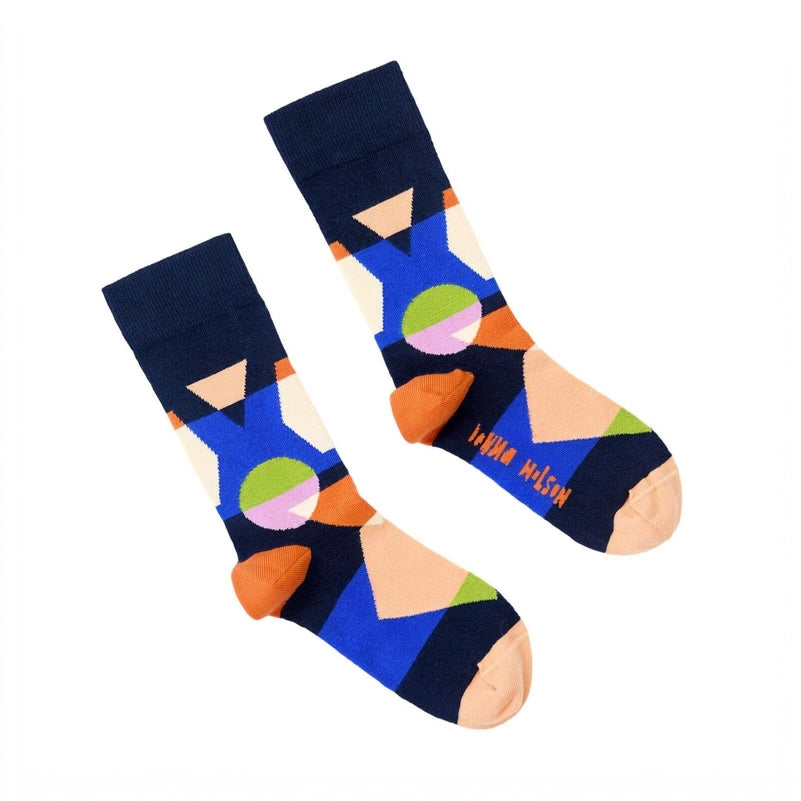 Kaleido Blue Socks