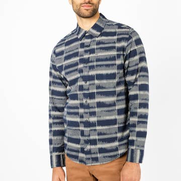 Jude Shirt in Ikat Plaid