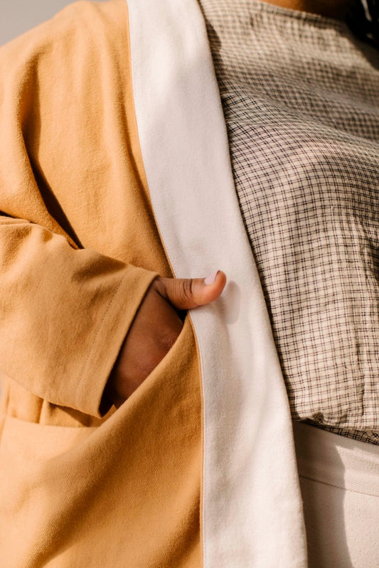 Uma Jacket - Brushed Twill, Camel/Bone