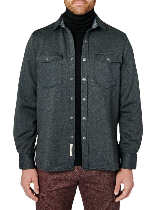 Flint Shirt Jacket in Black